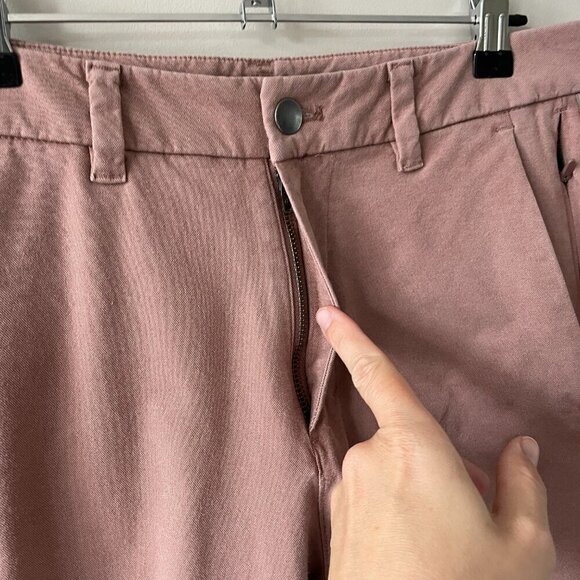 Lululemon 2021 Commission Pant Slim *Earth Dye Tapered Leg Chino Pants Brown 28 - Picture 6 of 9